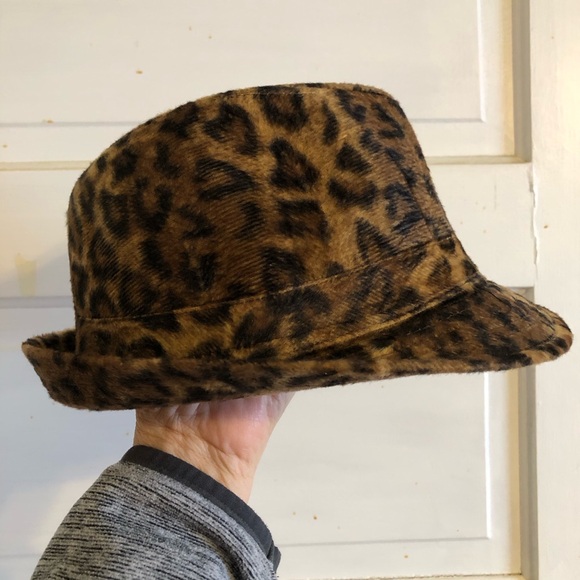 Accessories - Leopard Print Fedora Hat